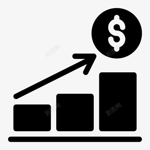 增加美元增长货币svg_新图网 https://ixintu.com 增加 美元 增长 货币 利润 商业 分析
