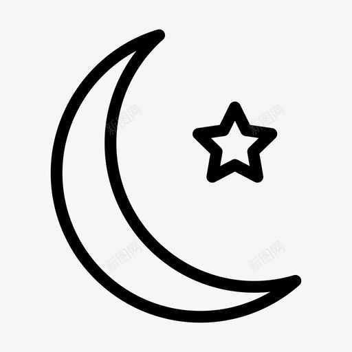月亮星光自然夜晚svg_新图网 https://ixintu.com 月亮 星光 自然 夜晚 线雕文