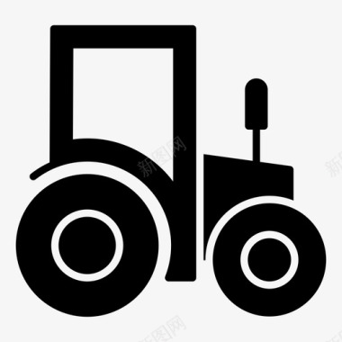 拖拉机农业机械农业设备图标