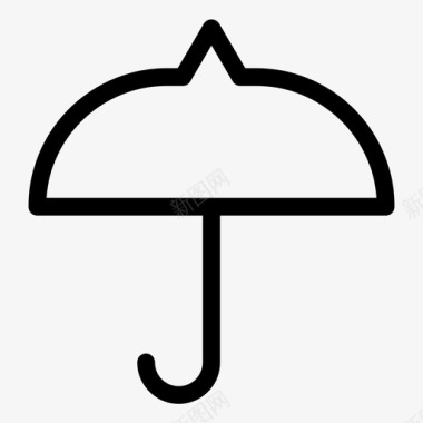 雨伞胸罩防护图标