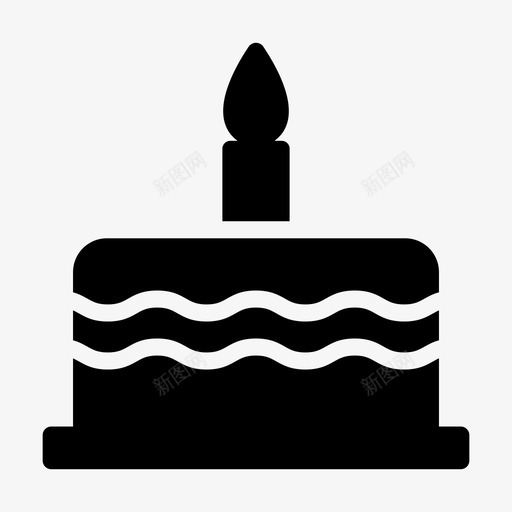 生日蛋糕蜡烛美味svg_新图网 https://ixintu.com 生日蛋糕 蜡烛 美味 甜蜜 巧克力 甜点 点线 字形