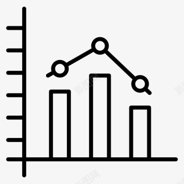 股票市场数据分析信息图表图标