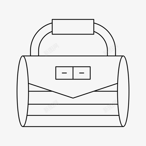 手袋配件钱包svg_新图网 https://ixintu.com 手袋 配件 钱包 细线