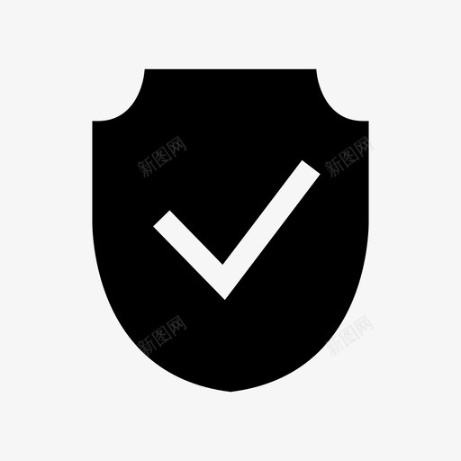 盾牌复选标记防护svg_新图网 https://ixintu.com 复选 标记 盾牌 防护 保护 安全带 轮廓 字形 形的 防护罩