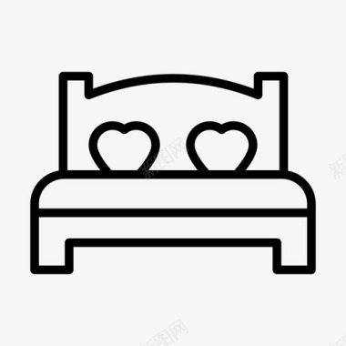 爱的床心枕头图标