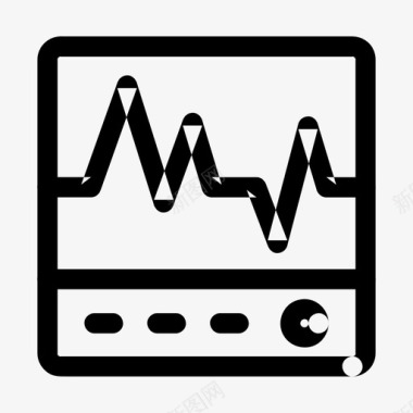 脉搏监护仪救生索医疗医院图标