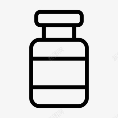 糖浆瓶剂量医疗图标