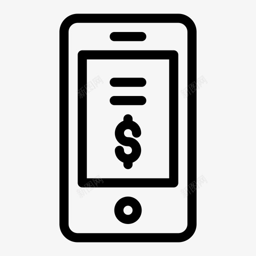 在线支付美元移动svg_新图网 https://ixintu.com 在线支付 美元 移动电话 商业 分析