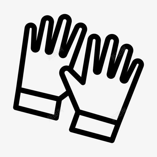 手手套防护安全svg_新图网 https://ixintu.com 手套 安全 防护 清洁 标志