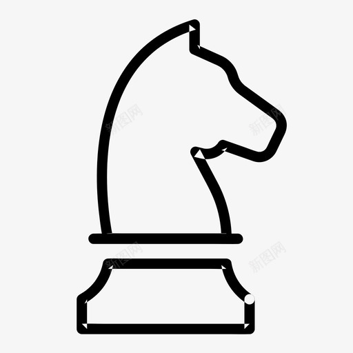 骑士国际象棋图形svg_新图网 https://ixintu.com 国际象棋 图形 图标 基本 尺寸 所有 棋子 策略 西洋棋 骑士