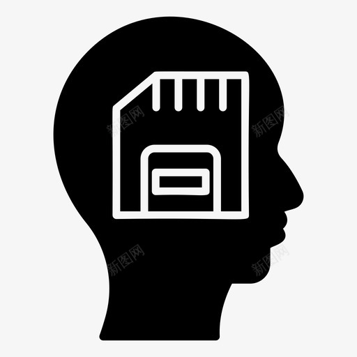 大脑记忆数字大脑智力svg_新图网 https://ixintu.com 大脑 记忆 数字 智力 思维 过程 字形 向量 图标