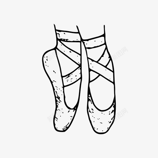 针尖芭蕾舞手绘svg_新图网 https://ixintu.com 针尖 芭蕾舞 手绘 鞋子