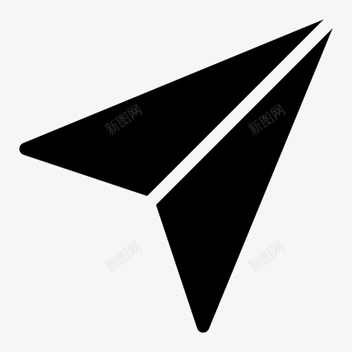 发送方向消息svg_新图网 https://ixintu.com 发送 方向 消息 导航 纸质 飞机 社交 媒体