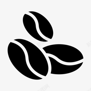 咖啡豆饮料谷物图标