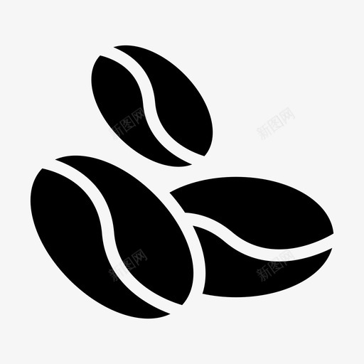 咖啡豆饮料谷物svg_新图网 https://ixintu.com 咖啡豆 饮料 谷物 种子 巧克力 甜点 点线 字形
