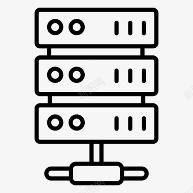 服务器托管连接服务器数据库托管图标