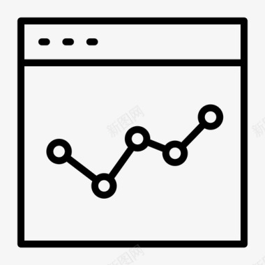 分析网页浏览器图表图标