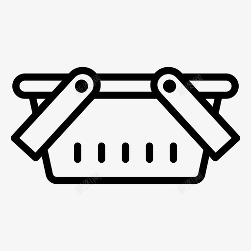水桶篮子野餐篮svg_新图网 https://ixintu.com 篮子 购物 水桶 野餐 购物篮 商业 矢量 矢量图 图标