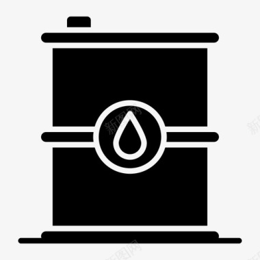 油桶化学品泄漏燃料桶图标