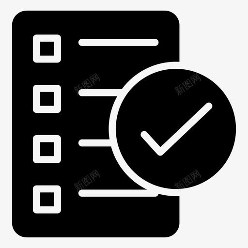 签出检查表备忘录svg_新图网 https://ixintu.com 签出 购物 列表 检查表 备忘录 跟踪 商业 字形 矢量 矢量图 图标