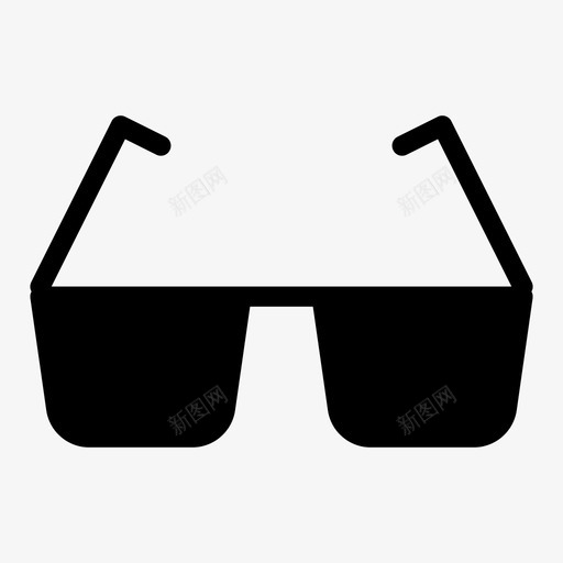 眼镜护目镜光学svg_新图网 https://ixintu.com 眼镜 护目镜 光学 视觉 教育 线条 符号