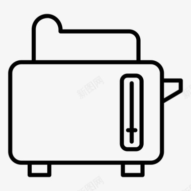 面包烤面包机电器厨房用具图标