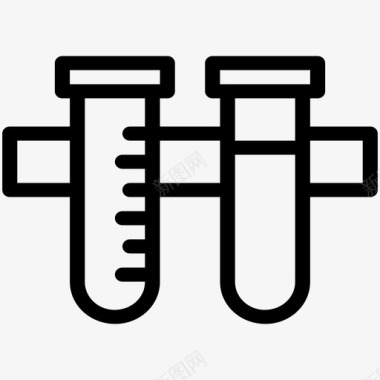 试管实验室医学图标