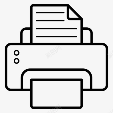 打印机传真机硬件图标