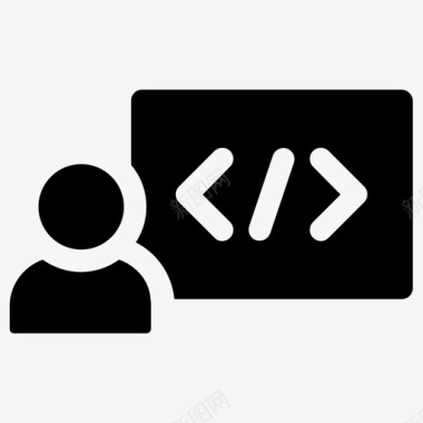 程序员代码开发人员图标