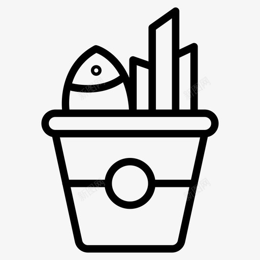 鱼烹饪桶海鲜svg_新图网 https://ixintu.com 烹饪 桶桶 海鲜 食物 字形