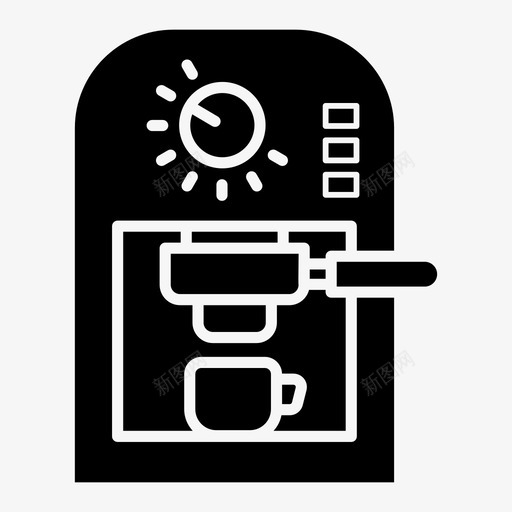 咖啡机电子电器家用电器svg_新图网 https://ixintu.com 咖啡机 电子电器 家用电器 厨房用具 办公设备 字形 矢量 矢量图 图标