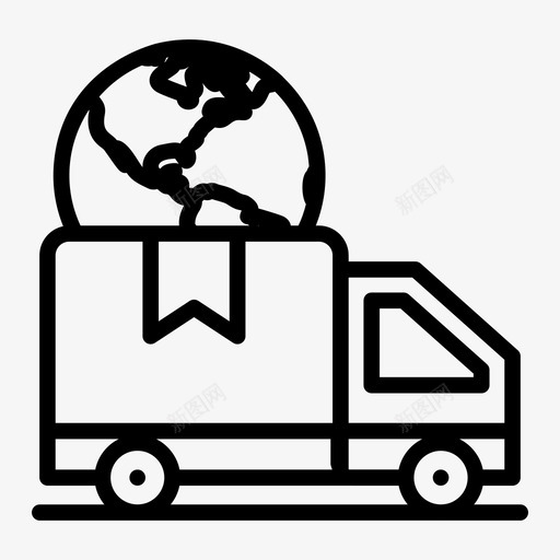 全球配送全球物流国际配送svg_新图网 https://ixintu.com 全球 配送 物流 国际 购物 商务 路线 矢量 矢量图 图标