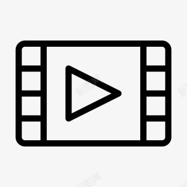 视频媒体mp4图标
