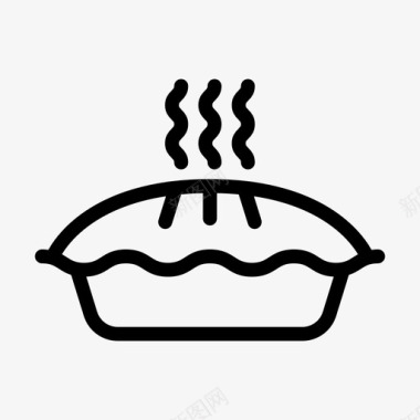热馅饼蛋糕热派蛋糕纸杯蛋糕图标