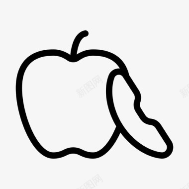苹果片食物水果图标