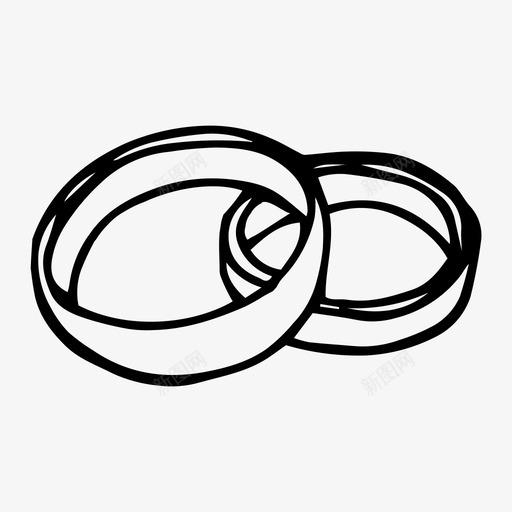 结婚戒指手绘爱情svg_新图网 https://ixintu.com 戒指 戒指素描 手绘 新婚夫妇 爱情 结婚