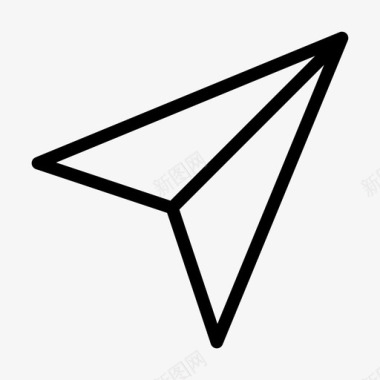 发送方向消息图标