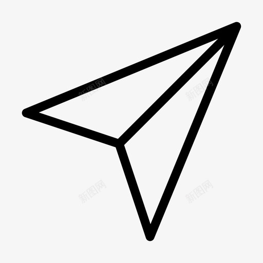 发送方向消息svg_新图网 https://ixintu.com 发送 方向 消息 导航 纸质 飞机 社交 媒体