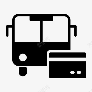 公交卡信用卡交通图标