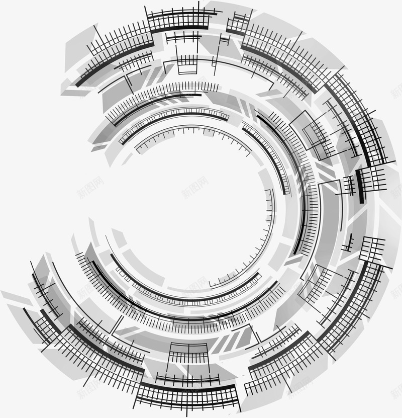 复杂数码圆环未来高科技派ABR笔刷ASL样式超设计png免抠素材_新图网 https://ixintu.com 复杂 数码 圆环 未来 高科技 笔刷 样式 设计