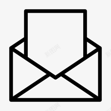 电子邮件发送图标材料常规行集合227图标
