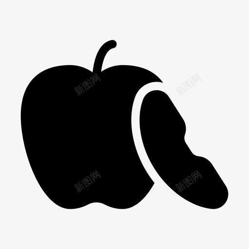 苹果片食物水果svg_新图网 https://ixintu.com 苹果 食物 水果 健康 巧克力 甜点 点线 字形