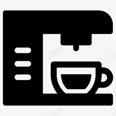 咖啡机咖啡馆浓缩咖啡图标