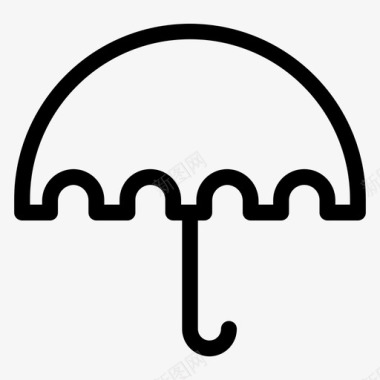 伞保证保险图标