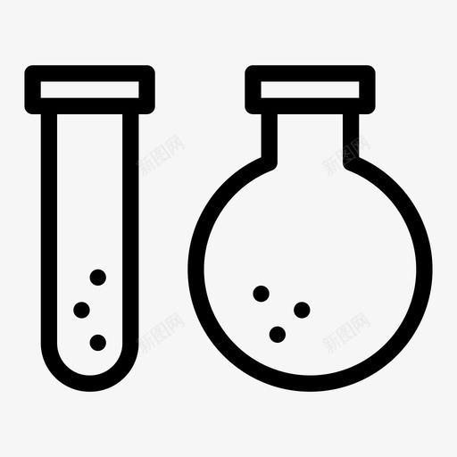 试管烧杯实验室svg_新图网 https://ixintu.com 试管 烧杯 实验室 科学教育 字形
