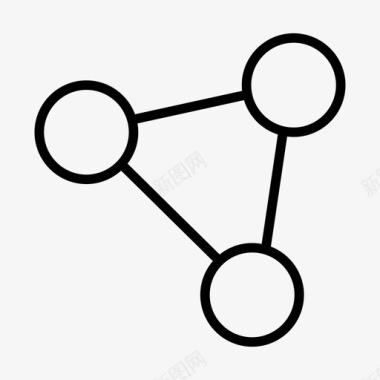科学网络连接原子线图标
