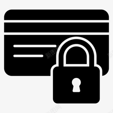 安全信用卡atm卡安全卡锁定图标