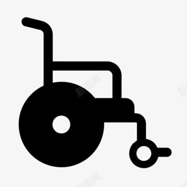 轮椅残疾人截瘫图标