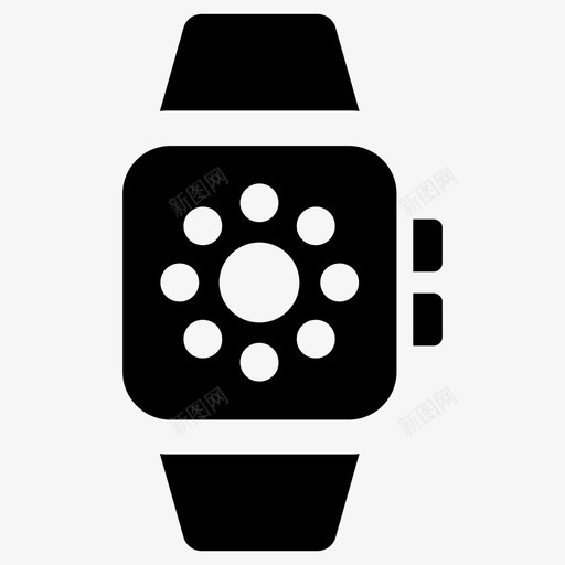 智能手表苹果手表腕表svg_新图网 https://ixintu.com 手表 智能 苹果 腕表 科技