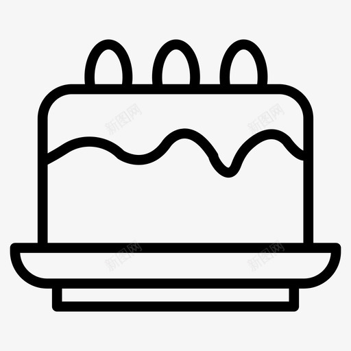 蛋糕美味食物svg_新图网 https://ixintu.com 食物 蛋糕 美味 晚餐 甜食 字形